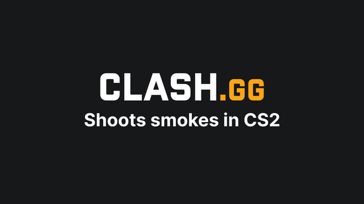 Shoots smokes in CS2 (CSGO)